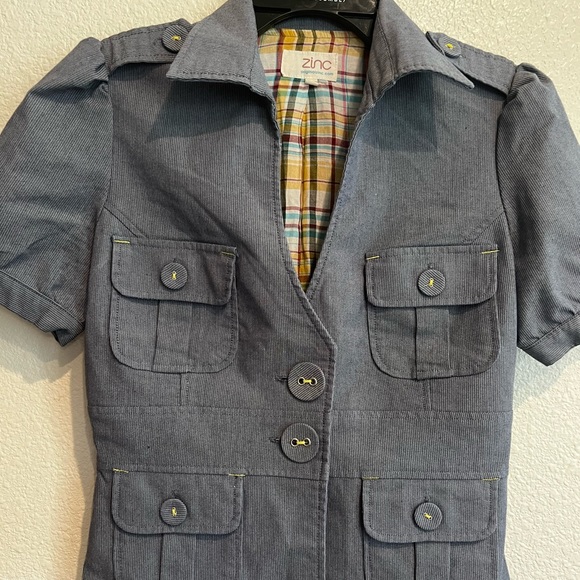 Y2K short sleeve blazer‎ - Picture 1 of 3